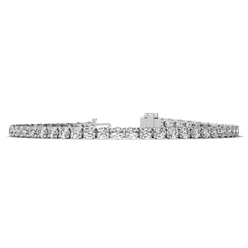 6ctw Created Moissanite Tennis Bracelet - 3mm Stones - 14K Gold