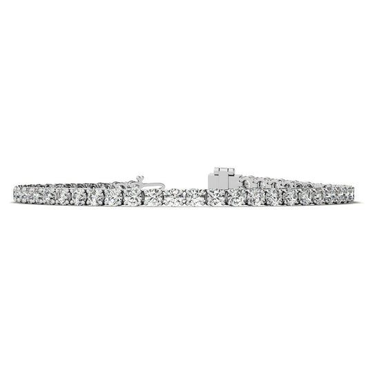 6.00 CTW AGI Certified Lab Grown Diamond Tennis Bracelet – 14K White