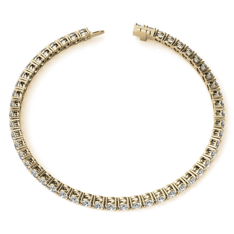 6.00 CTW AGI Certified Lab Grown Diamond Tennis Bracelet – 14K White