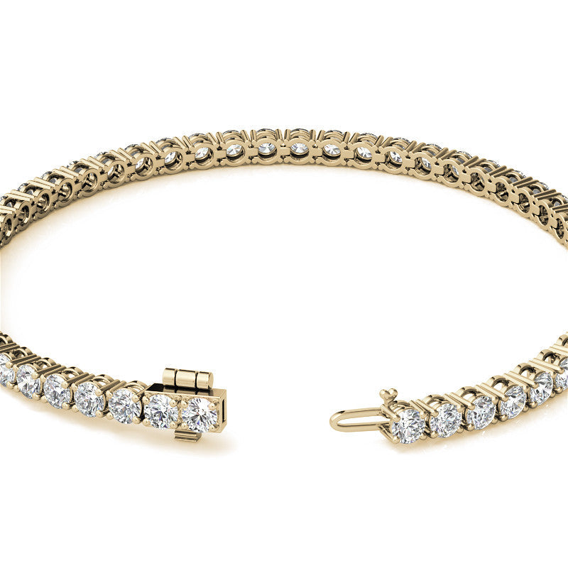 6.00 CTW AGI Certified Lab Grown Diamond Tennis Bracelet – 14K White